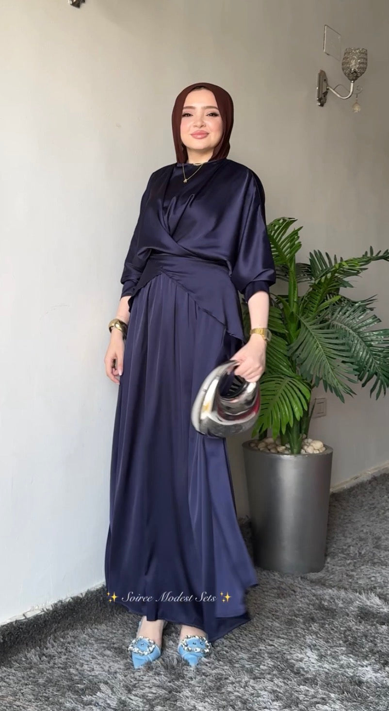 Cloche satin set