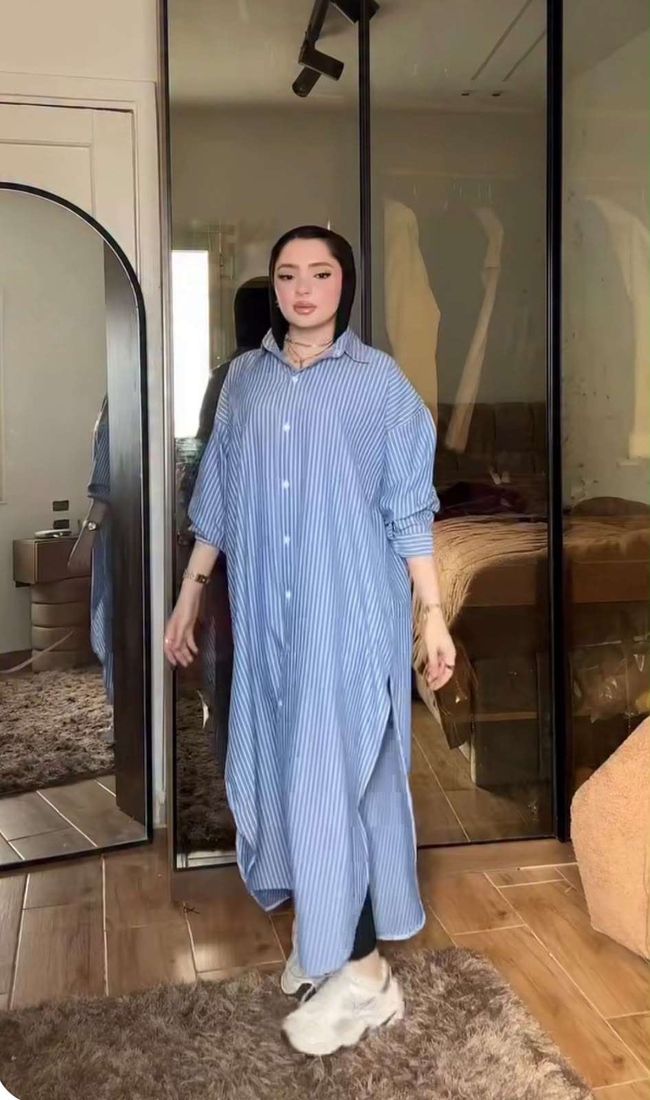 oversize stripped shirt