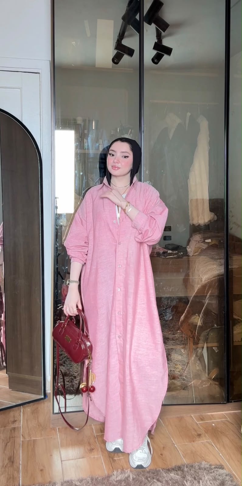 over size linen shirt