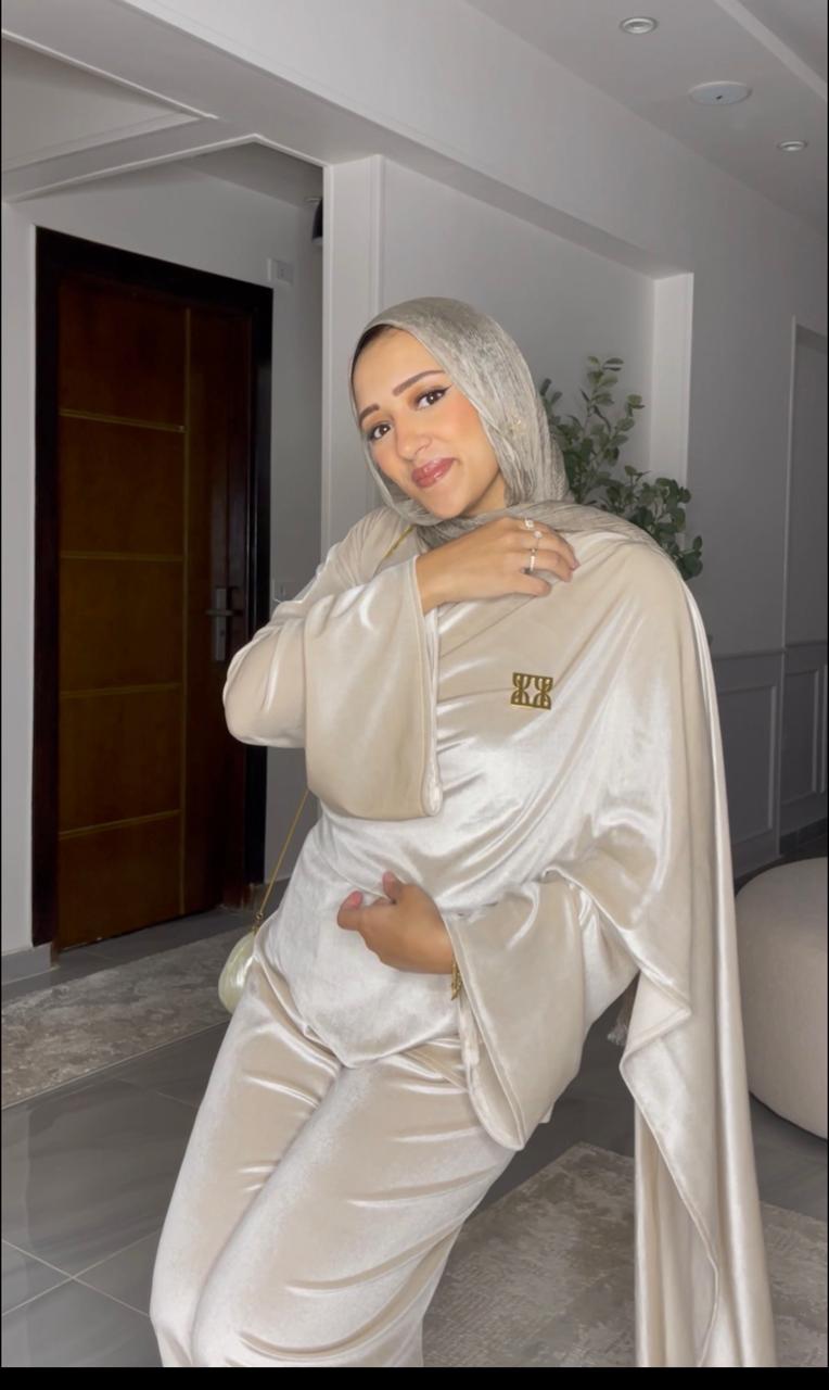 shawl velvet set