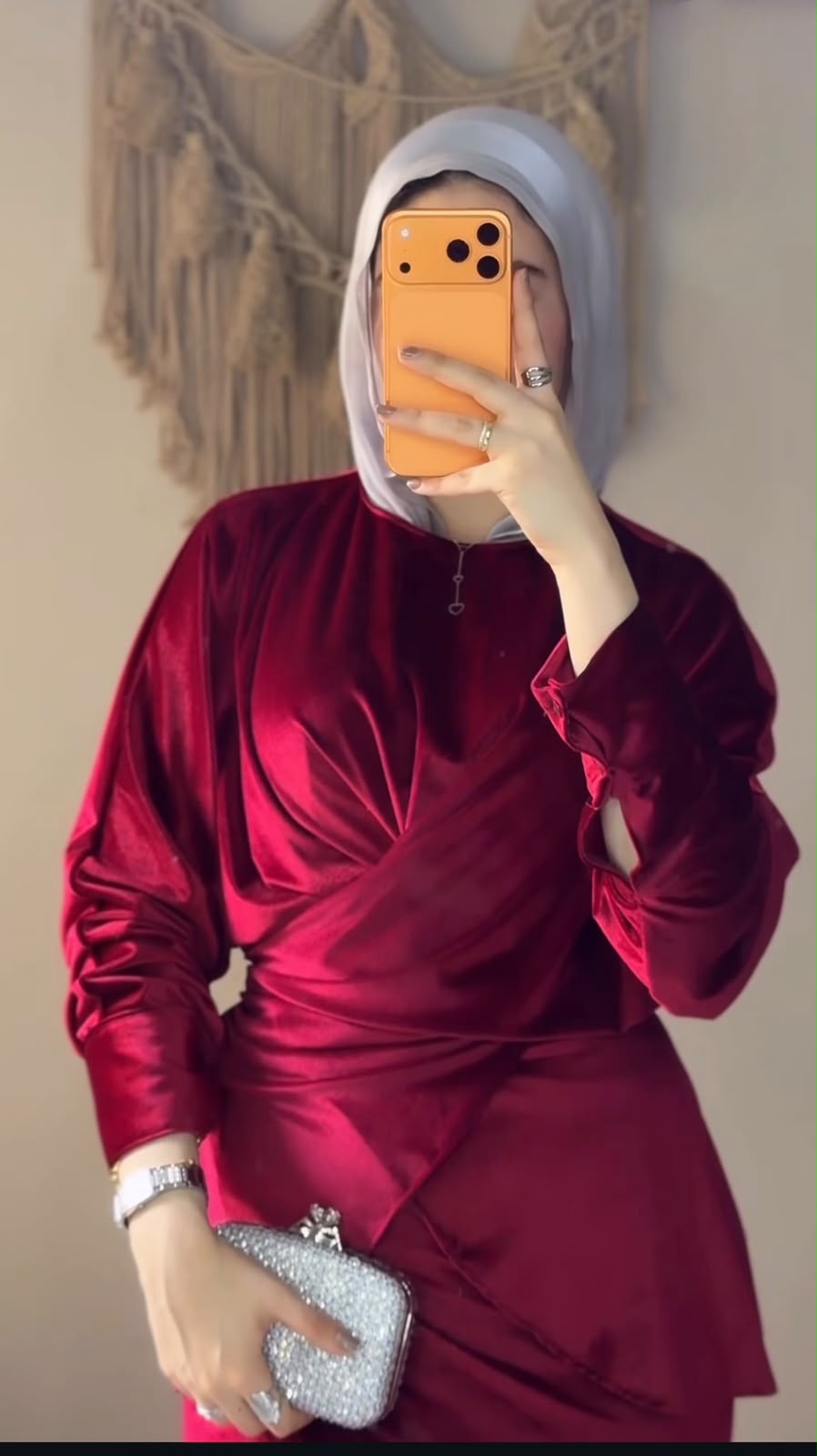 wrapped velvet set